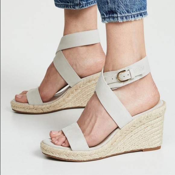 Stuart Weitzman Shoes - Stuart Weitzman Lexia Suede Wedge Sandal 9